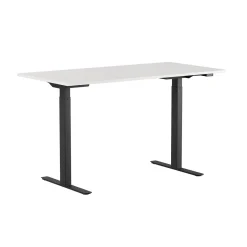 Höj-& Sänkbart skrivbord Lotus 2 motorer Sva/Vit 1200x800mm