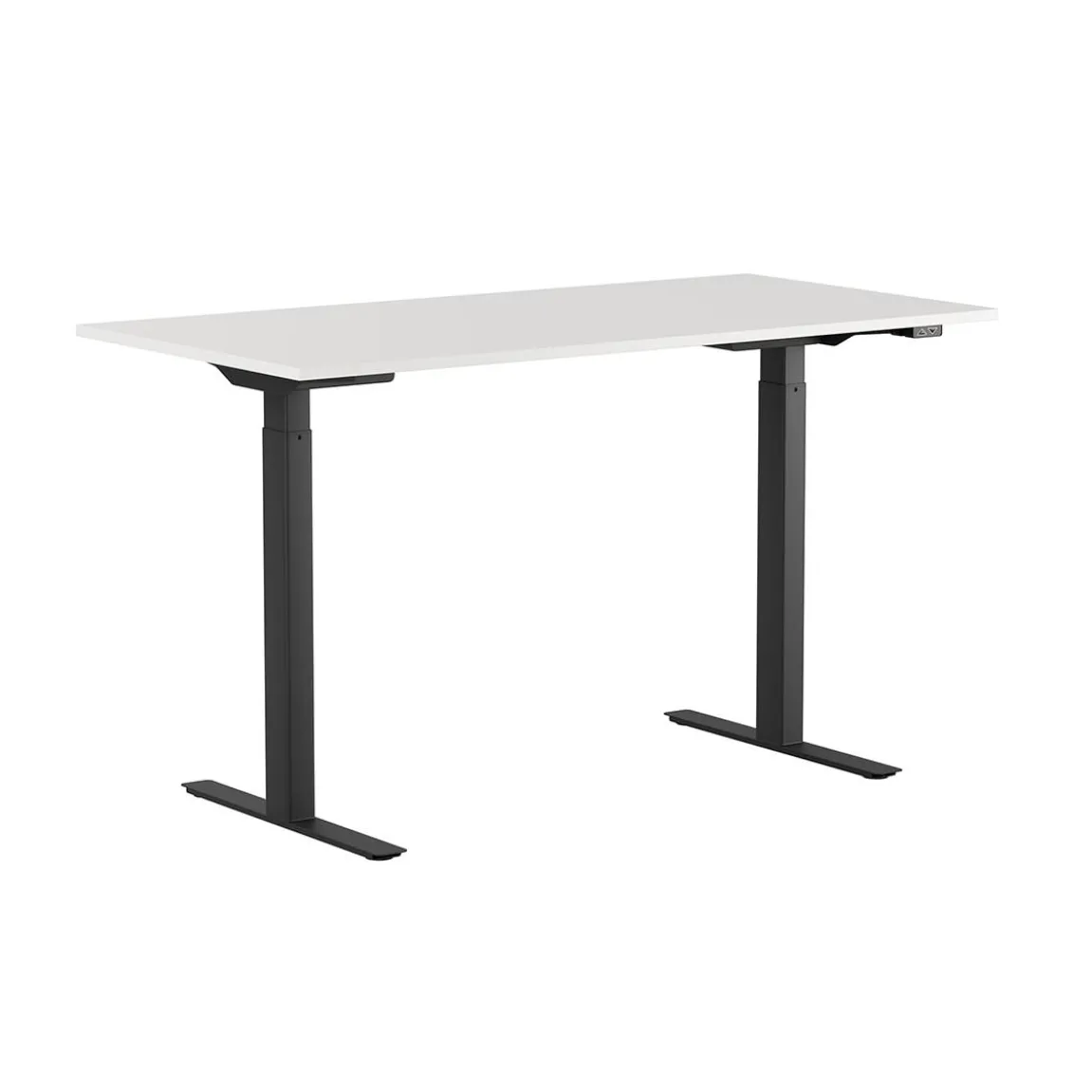 Höj-& Sänkbart skrivbord Lotus 2 motorer Sva/Vit 1200x800mm