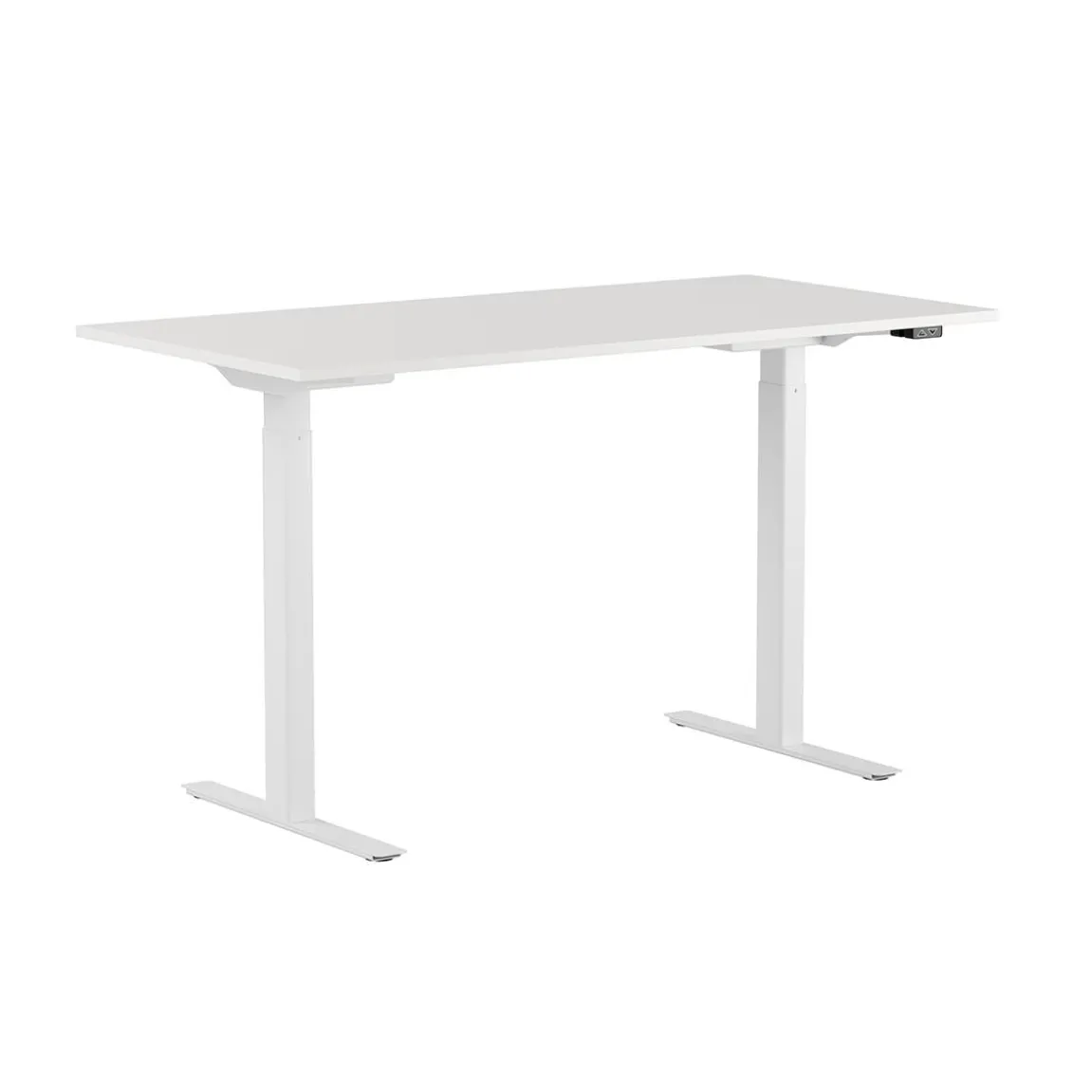 Höj-& Sänkbart skrivbord Lotus 2 motorer Vit/Vit 1600x800mm