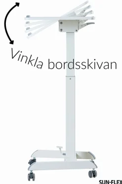 Höj- Sänkbart Skrivbord Sun-Flex Easydesk Pro vit 600x520 mm