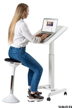Höj- Sänkbart Skrivbord Sun-Flex Easydesk Pro vit 600x520 mm
