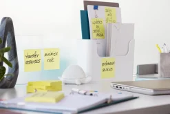 Hållare Post-it Inkl 1 Gult Transp/Svart 76x76mm