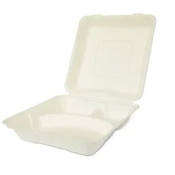 Hämtbox Träfiber 3-fack Vit 215x215x60mm