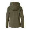 Hoodtröja Texstar WJ56 Dam Grit Zip Grön XS