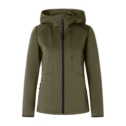 Hoodtröja Texstar WJ56 Dam Grit Zip Grön XS