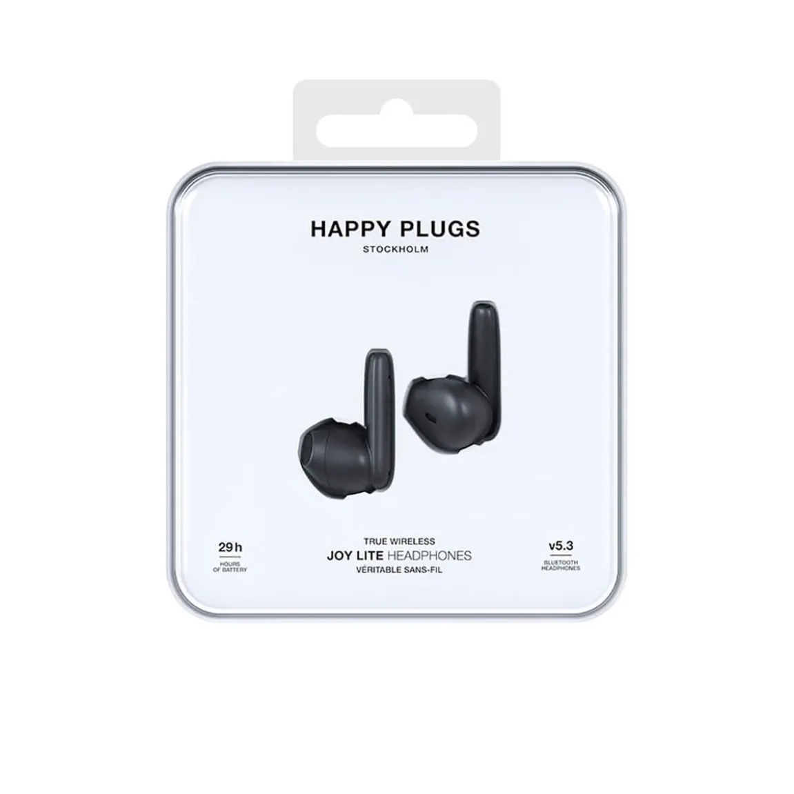 Hörlurar Happy Plugs Joy Lite Svart