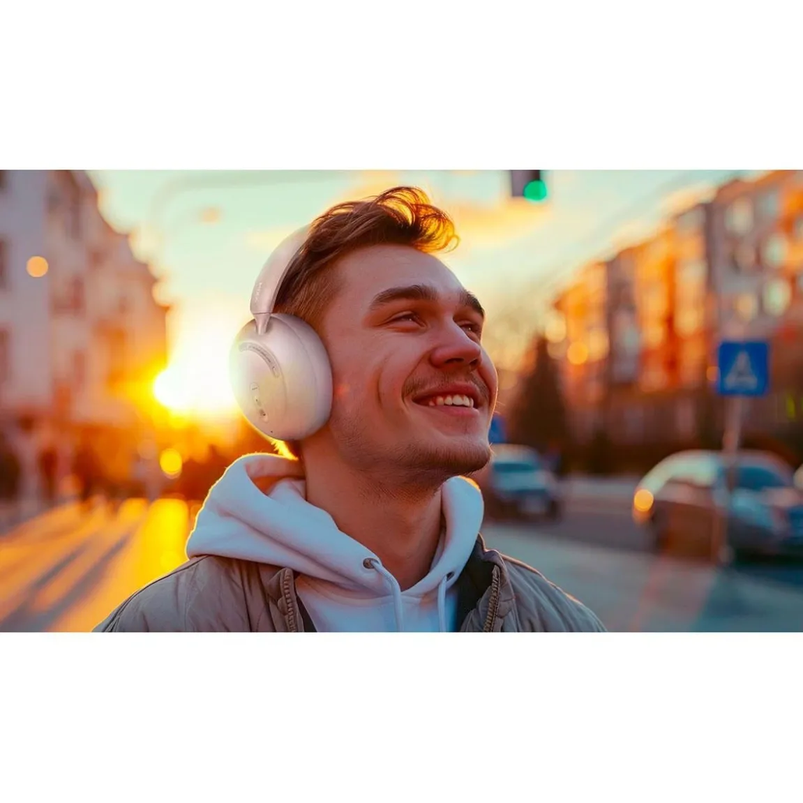 Hörlurar Mixx Over-Ear Trådlös StreamQ D3 ANC Sand