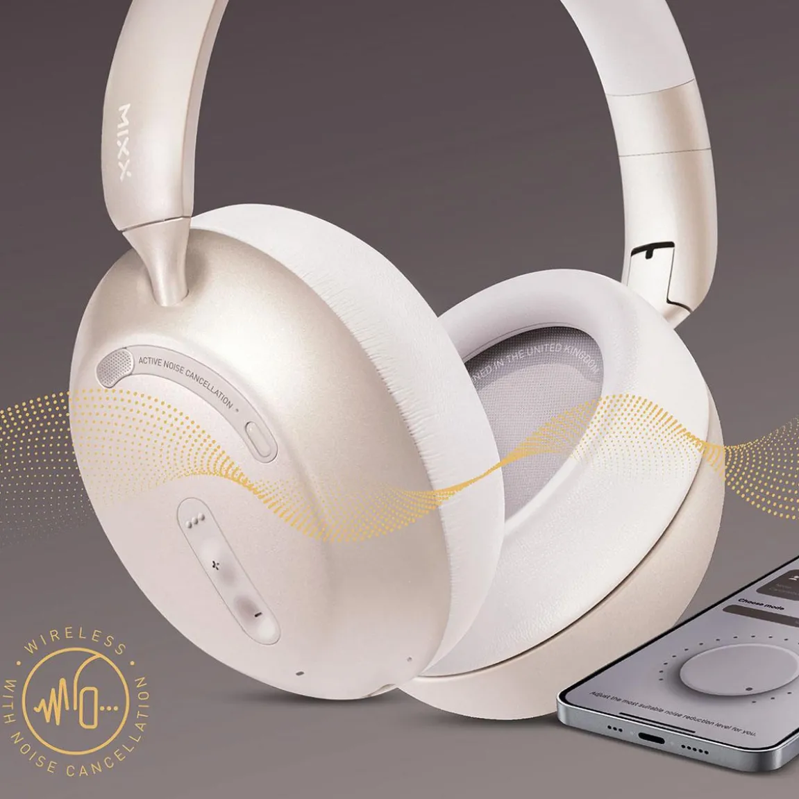 Hörlurar Mixx Over-Ear Trådlös StreamQ D3 ANC Sand