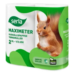 Hushållspapper Serla Maximeter 2-lg Vit 29m