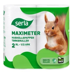 Hushållspapper Serla Maximeter 2-lg Vit 29m