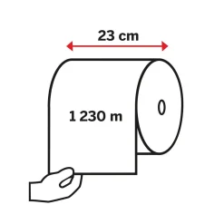 Industrirulle Katrin Classic L Natur 230mm x 1230m