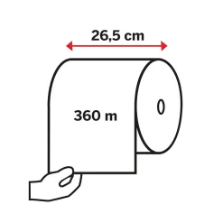 Industrirulle Katrin XL Plus 2-lg 265mm x 360m/rl
