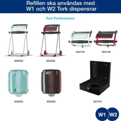 Industrirulle Tork W1/2 Avtork 1-lg 245mm x 460m