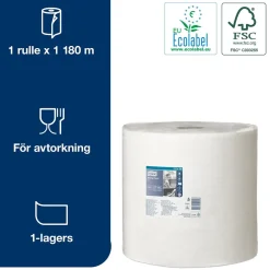 Industrirulle Tork W1 Avtork 1-lg 340mm x 1180m