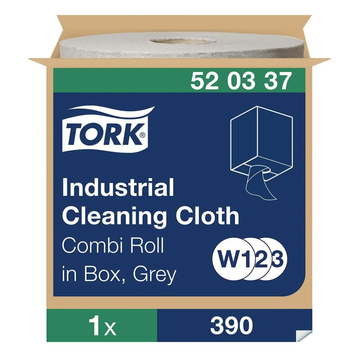 Industrirulle Tork W1/2/3 Flex 1-lg Grå 320mm x 148m
