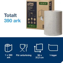 Industrirulle Tork W1/2/3 Flex 1-lg Grå 320mm x 148m