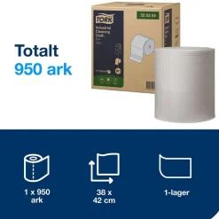 Industrirulle Tork W1 Flex 1-lg Grå 428mm x 361m