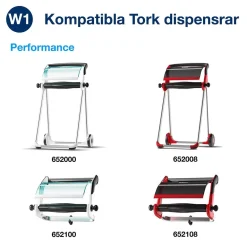Industrirulle Tork W1 Flex 1-lg Grå 428mm x 361m