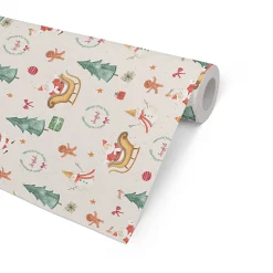 Julpapper Joyful 57cm x 154 meter