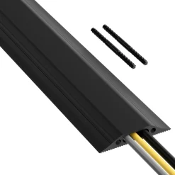Kabelkanal D-LINE Golv PVC Pro Svart 1,8m