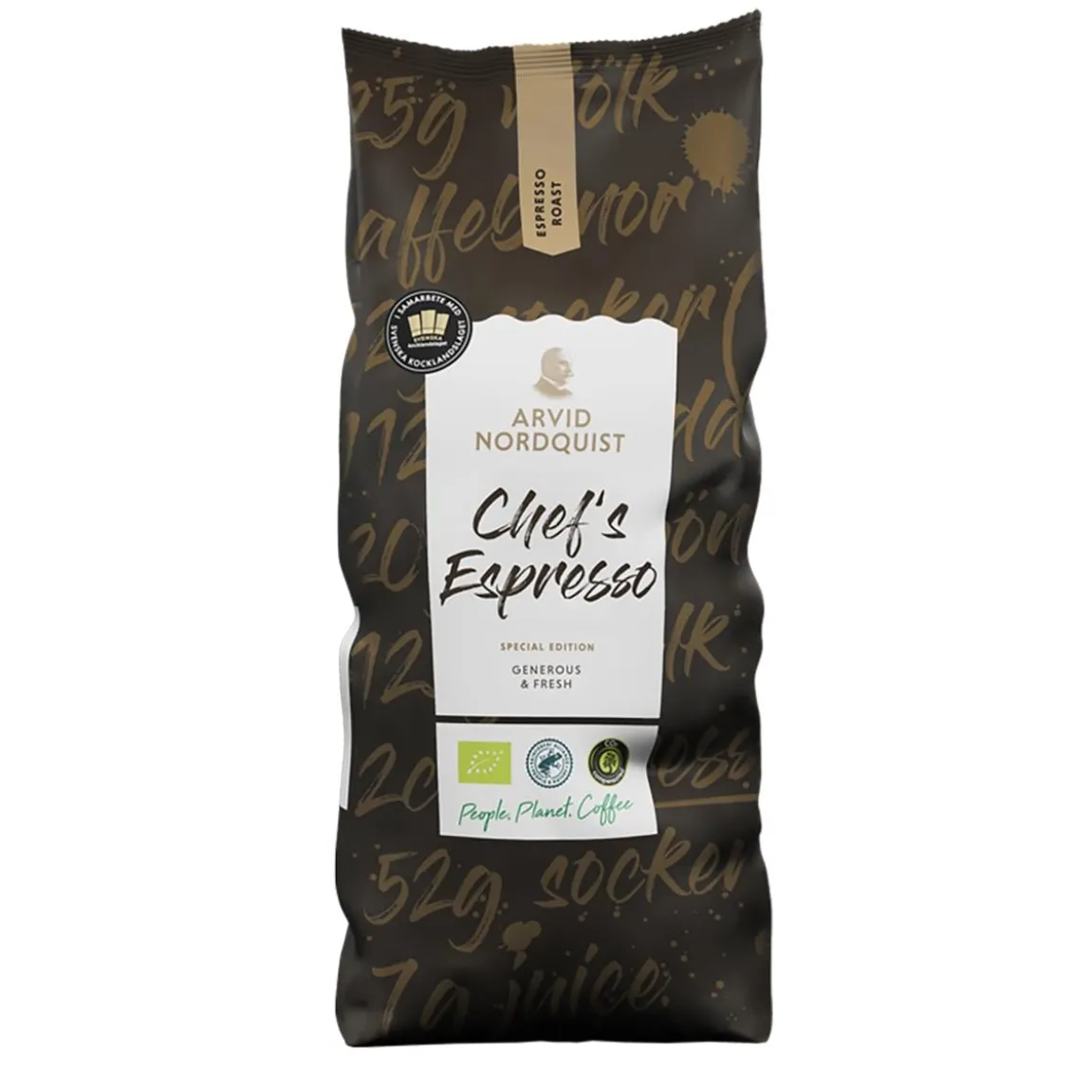 Kaffe Arvid Nordquist Chef's Espresso Hela Bönor 1000g