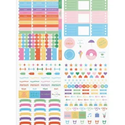 Kalenderstickers Burde 9094 Stickersark Color Explosion