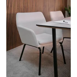 Karmstol inoff Solo Helklädd Beige/Svart