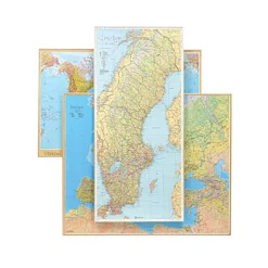 Karta Världen 1:30 milj 137x85cm