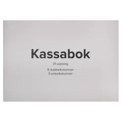 Kassabok 9 Dubbel- / 5 Enkelkolumner 31 Sidor A4L