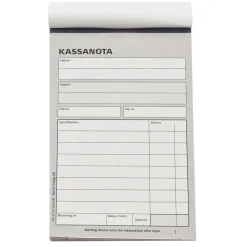 Kassanota Numrerad 50 Sidor Med Kopia A6