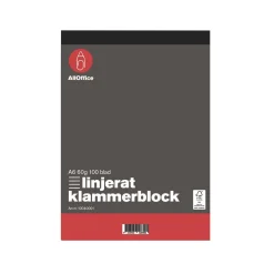 Klammerblock Linjerat A6 60g