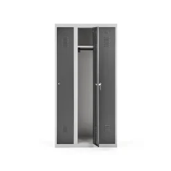 Klädskåp Click 1-dörr x 3 modul Mörkgrå 1800x900x500mm