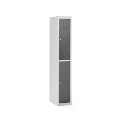 Klädskåp Click 2-dörr x 1 modul Mörkgrå 1800x300x500mm