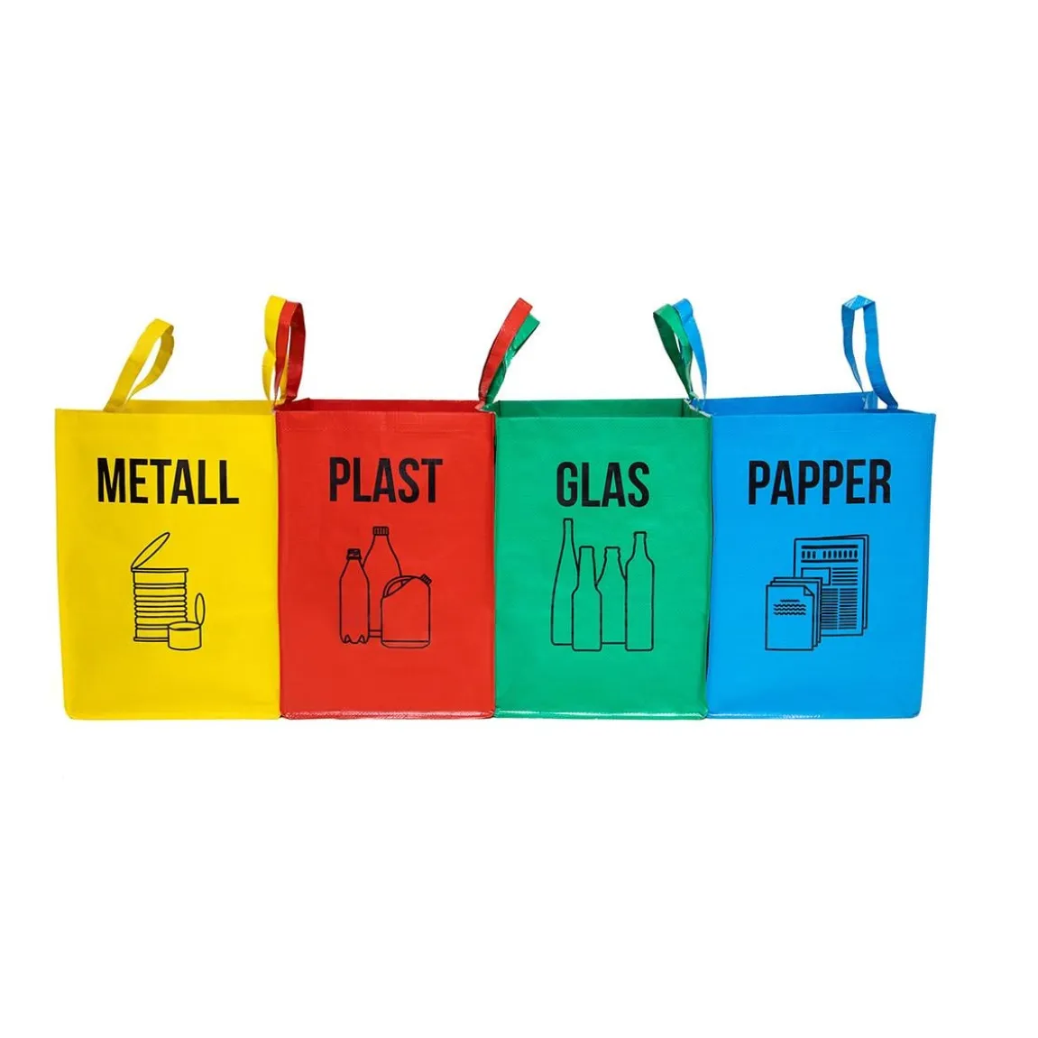 Källsorteringsset Returen metall, plast, glas, papper