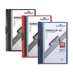 Klämmapp Durable Duraclip 60 Ark Svart A4