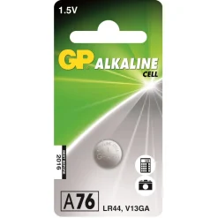Knappcellsbatteri GP Ultra + Alkaline LR44/A76 1,5V
