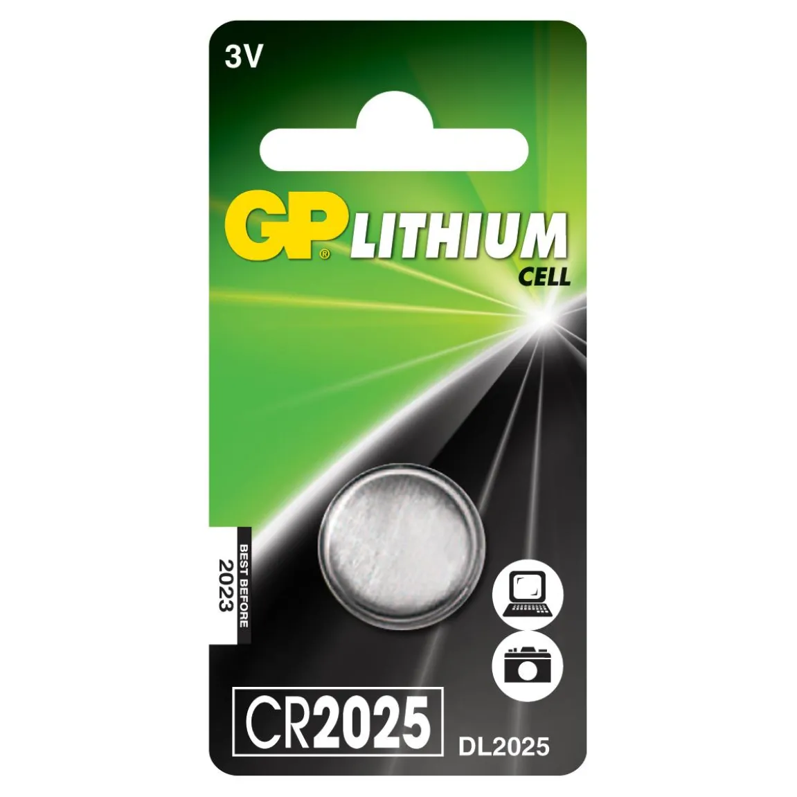Knappcellsbatteri GP Ultra + Lithium CR2025 3V