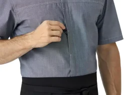 Kock-/Serviceskjorta Kentaur 25243 Chambray Grå XS