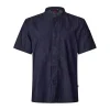 Kockskjorta Segers 1097 Unisex Mörkblå XXS