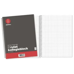 Kollegieblock AllOffice Rutat 70 Blad A5 70g