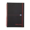 Kollegieblock Oxford Black n' Red PP Linjerat 70 Blad Svart A5 90g