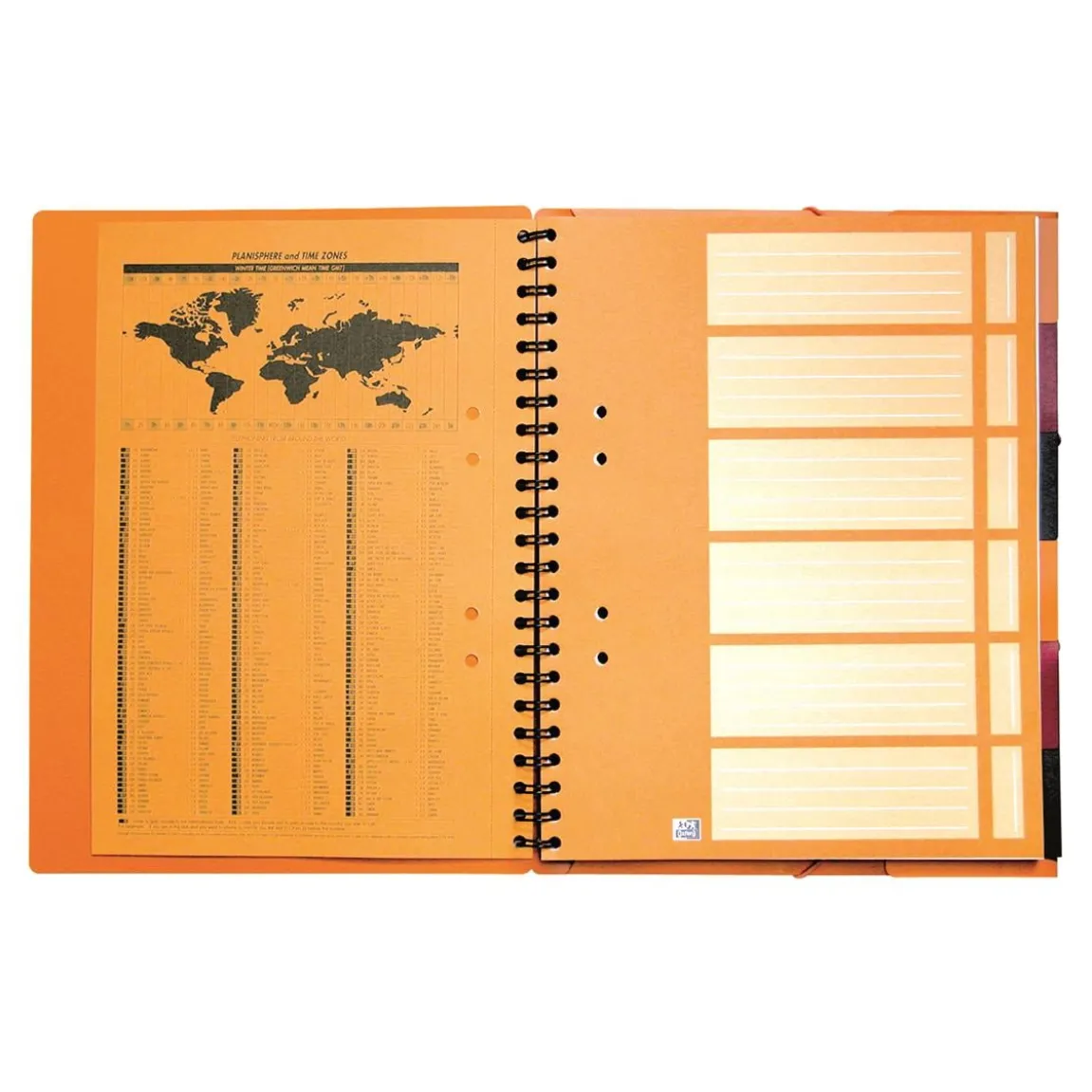 Kollegieblock Oxford Organiser Linjerat 80 Blad A4+ 80g