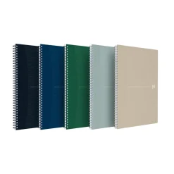 Kollegieblock Oxford Origins Linjerat 70 Blad Svart A4+ 90g