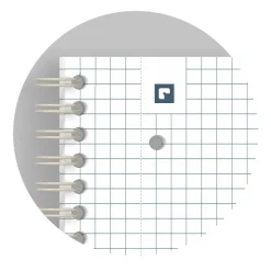 Kollegieblock Oxford Origins Rutat 70 Blad Svart A4+ 90g