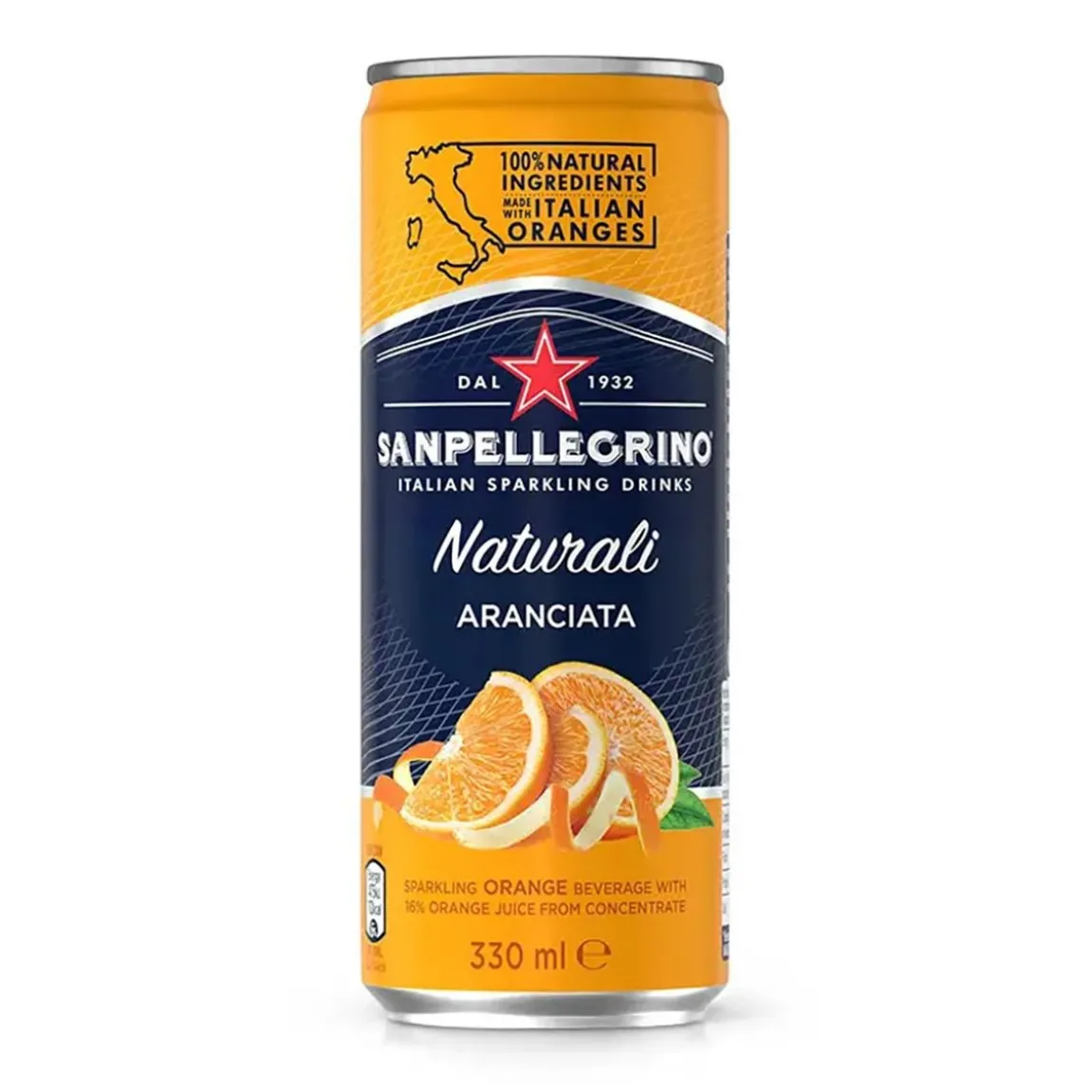 Kolsyrad Dryck San Pellegrino Aranciata Naturall 33cl exkl pant
