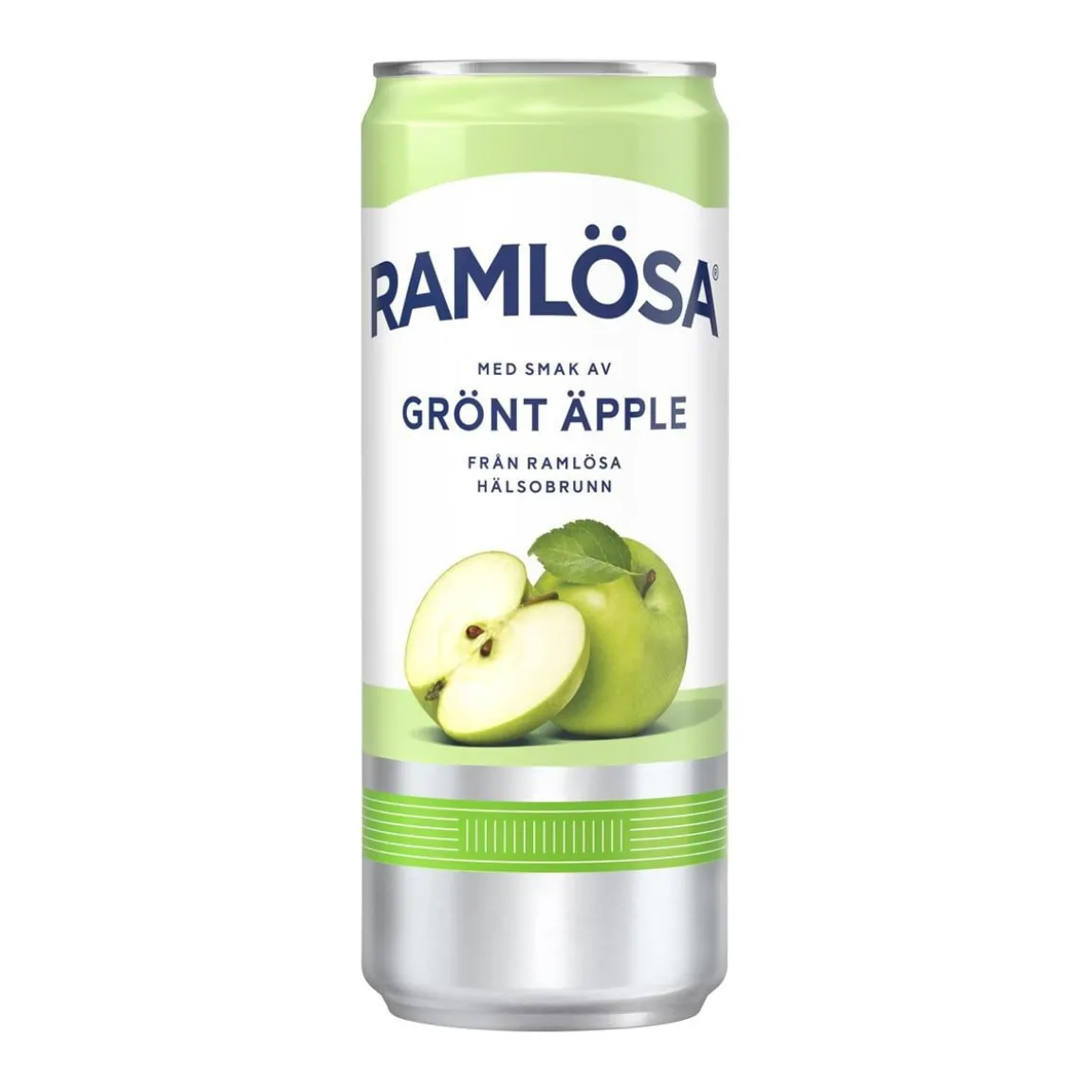 Kolsyrat Vatten Ramlösa Grönt Äpple Burk 33cl exkl pant