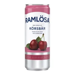 Kolsyrat Vatten Ramlösa Körsbär Burk 33cl exkl pant