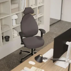 Kontorsstol Malmstolen Active R3 Hög Nackstöd DUX Svart