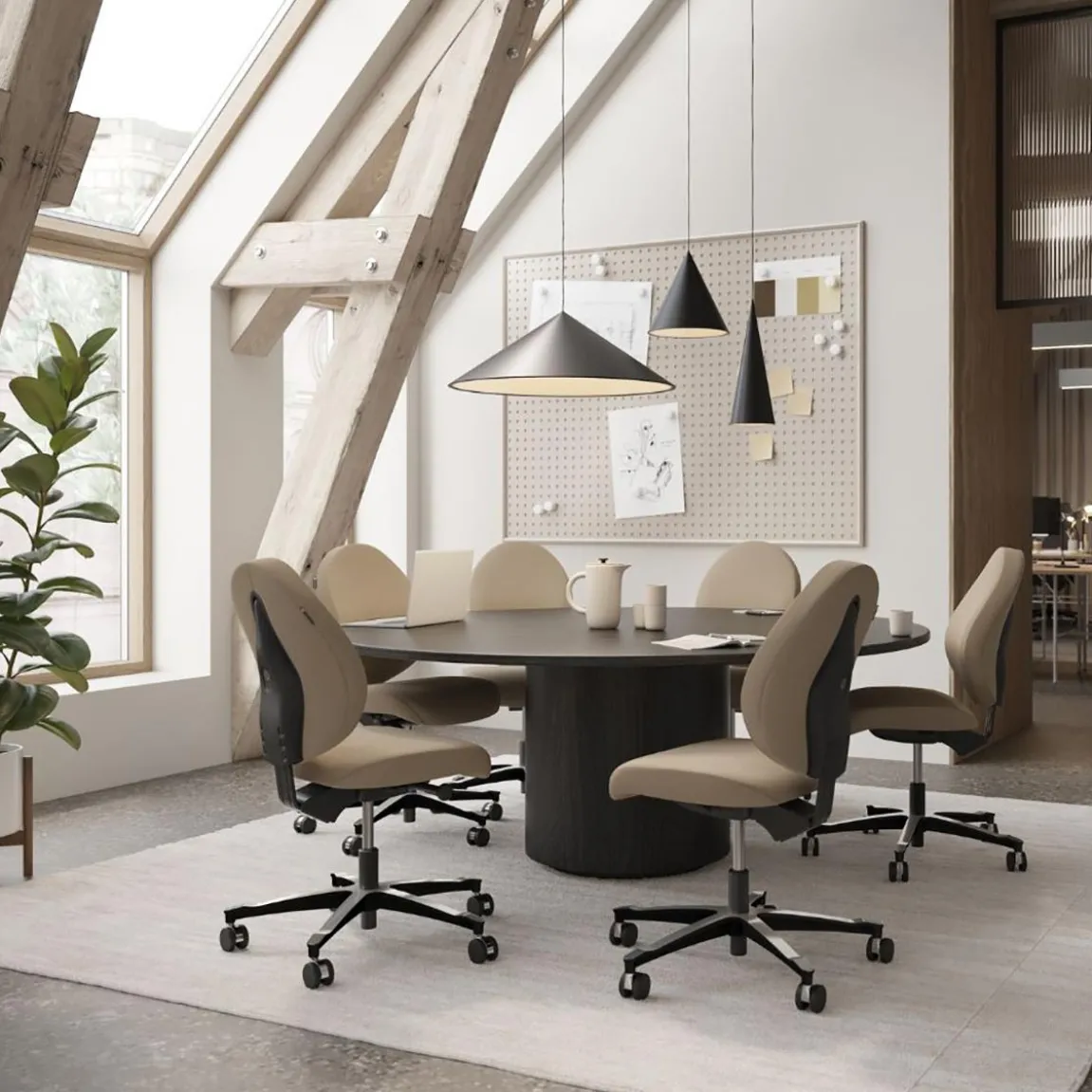 Kontorsstol Malmstolen Active R3 Medium DUX Svart