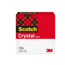 Kontorstejp Scotch 600 Crystal 19mm x 33m